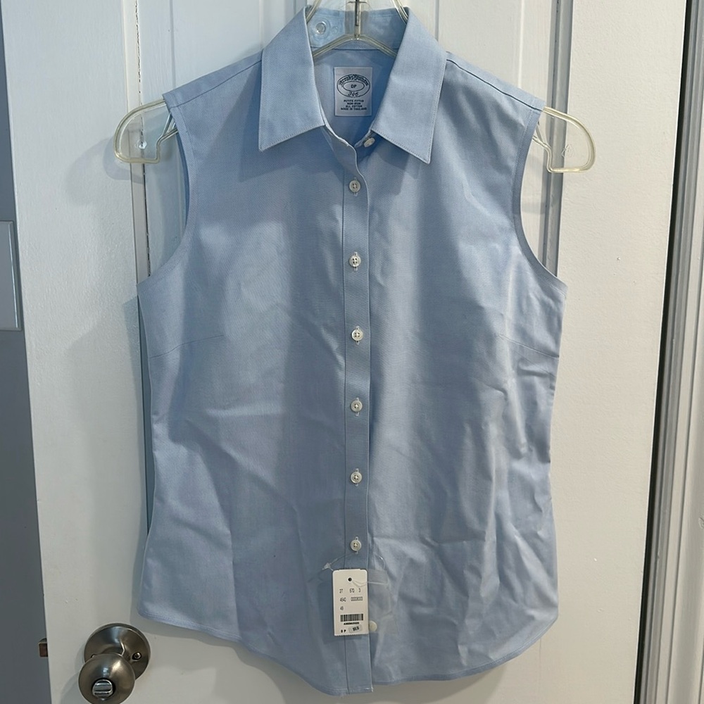 NWT Brooks Brothers Button Down Blouse Sz 0P